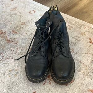 Black Dr. Martin Boots